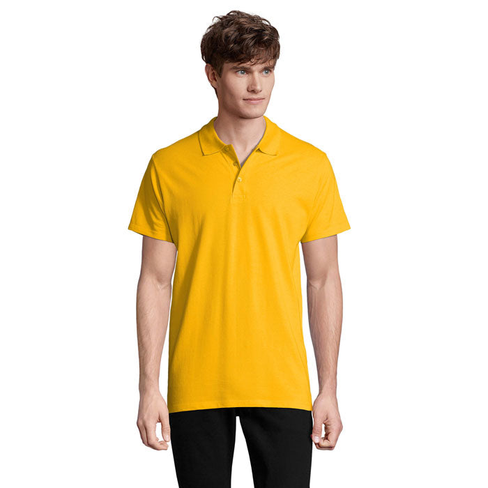 SPRING II - SPRING II MEN Polo 210g en color amarillo, modelo de polo clásico para hombre.